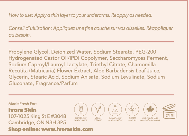 Ivora Natural Deodorant